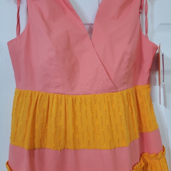 LDT Daphne Maxi Pink and Orange Dress. New with Tags. - Picture 11 of 13